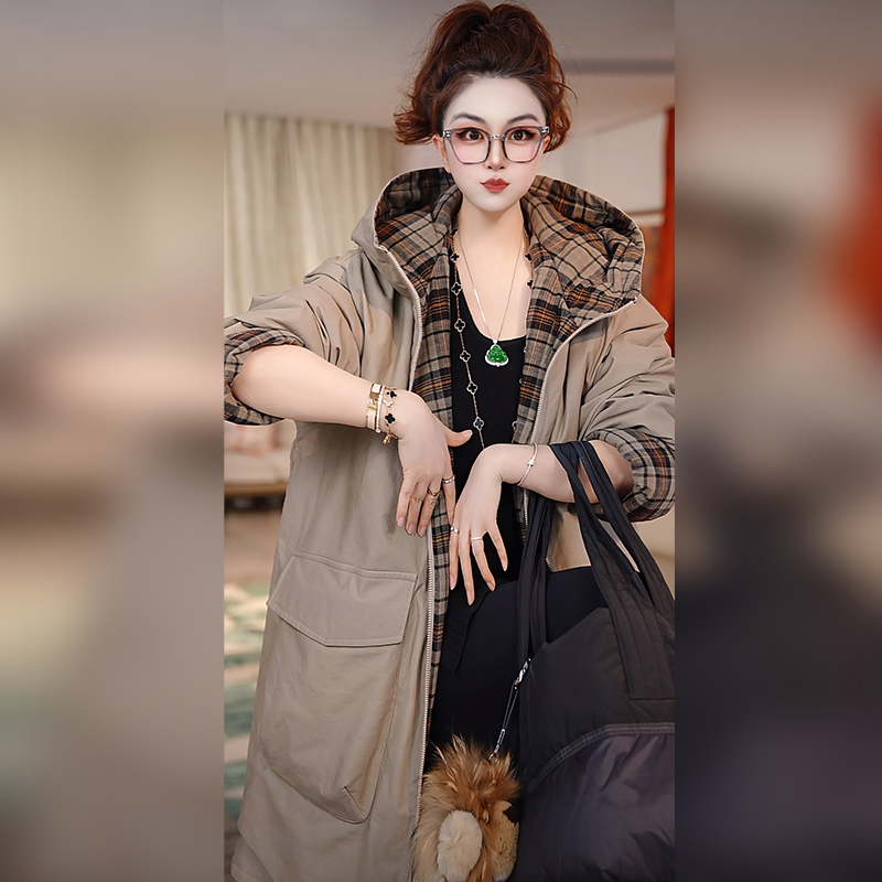 【Linda姐高端线】冬季时尚气质休闲双面穿棉服外套AF5WMF0452