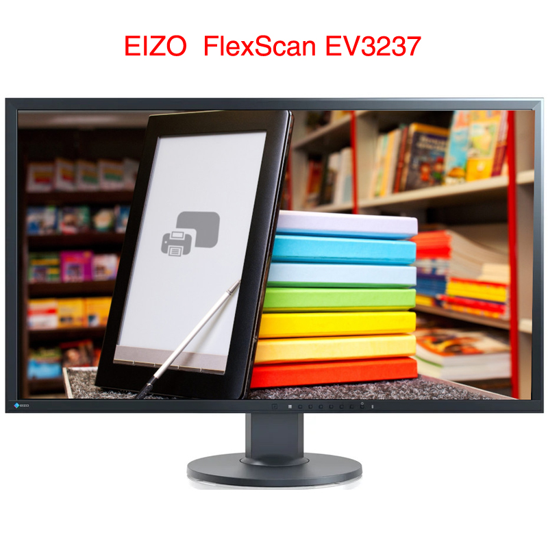 EIZO艺卓EV3237设计绘图制图视频剪辑办公家用护眼4K显示器