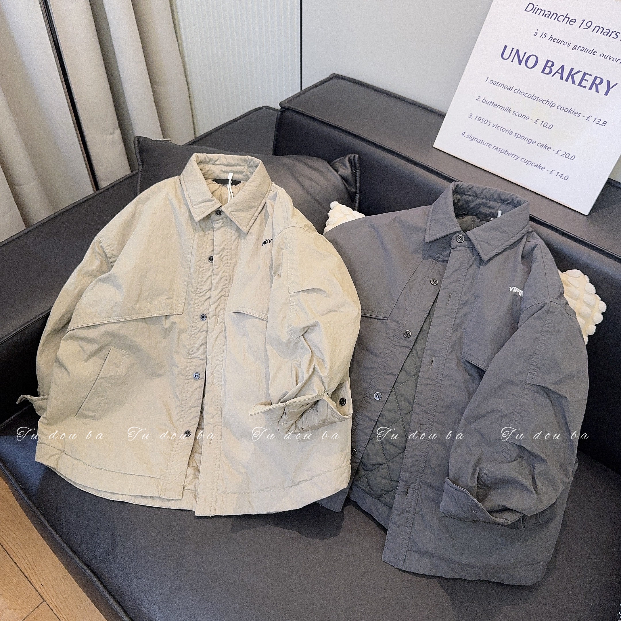 儿童加厚棉衣2025冬季新款男女童韩版简约休闲外套冬装翻领棉衣