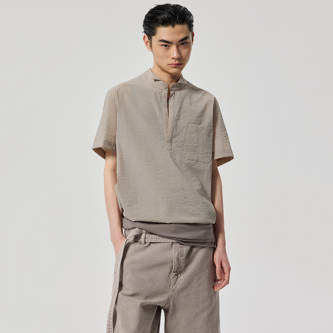 Simple Project*Half-placket Shirt 半开襟防晒短袖衬衫