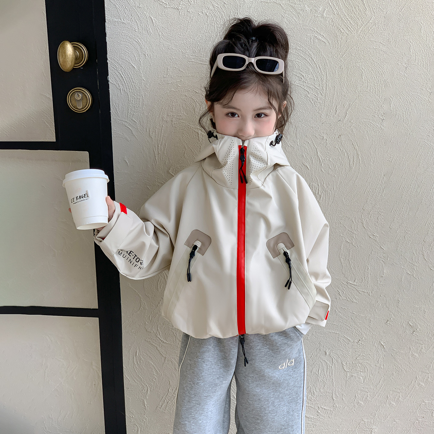 女童外套秋季2025新款洋气宝宝春秋款夹克衫儿童秋装小女孩冲锋衣