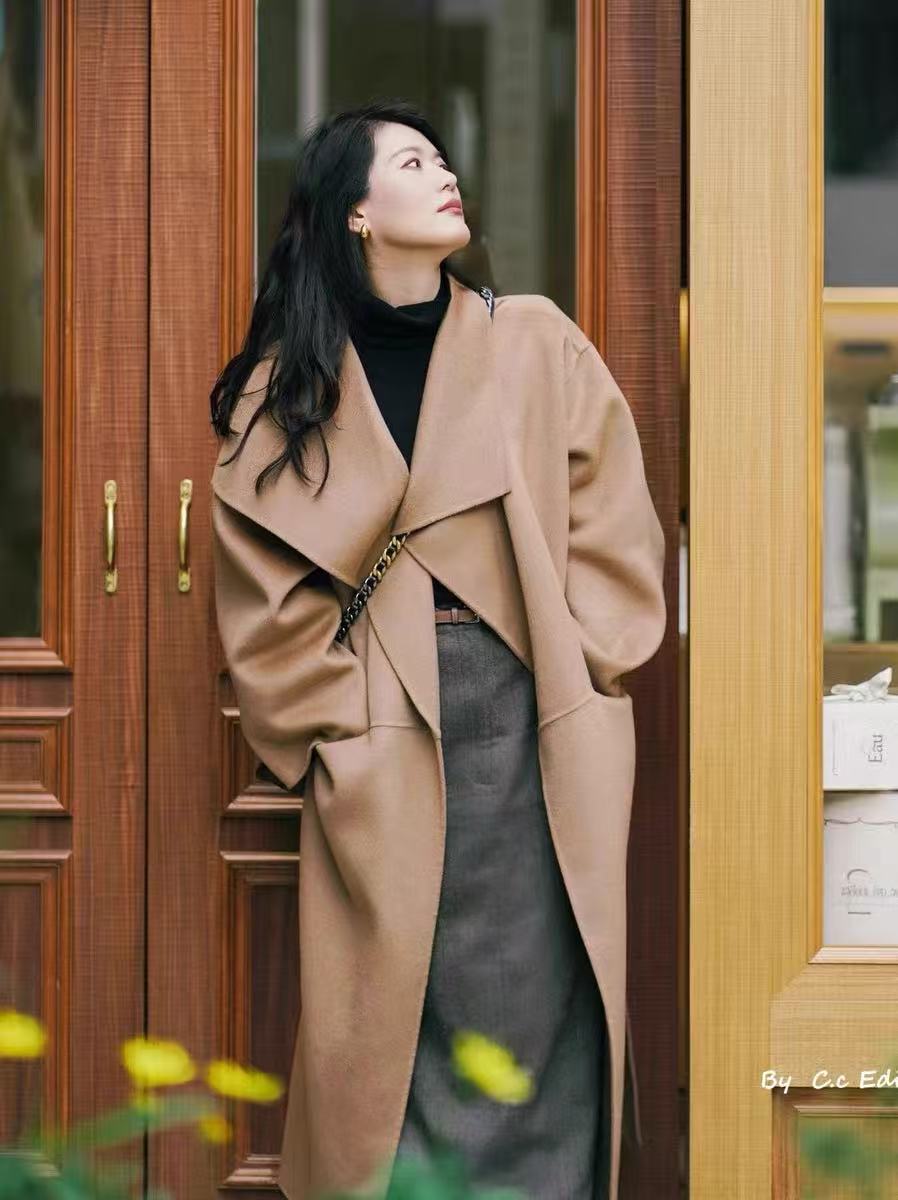 【出口日单】 Basque浴袍领针织大衣 超值一件厚外套