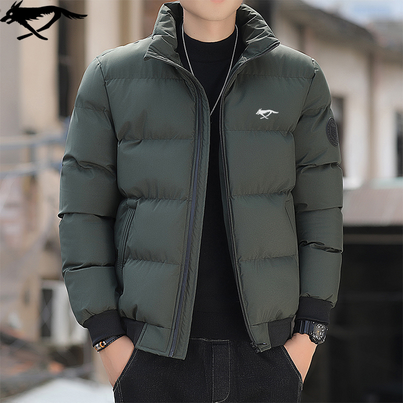 7匹断码狼男士秋冬季立领保暖棉袄防风加厚休闲大码宽松棉袄外套