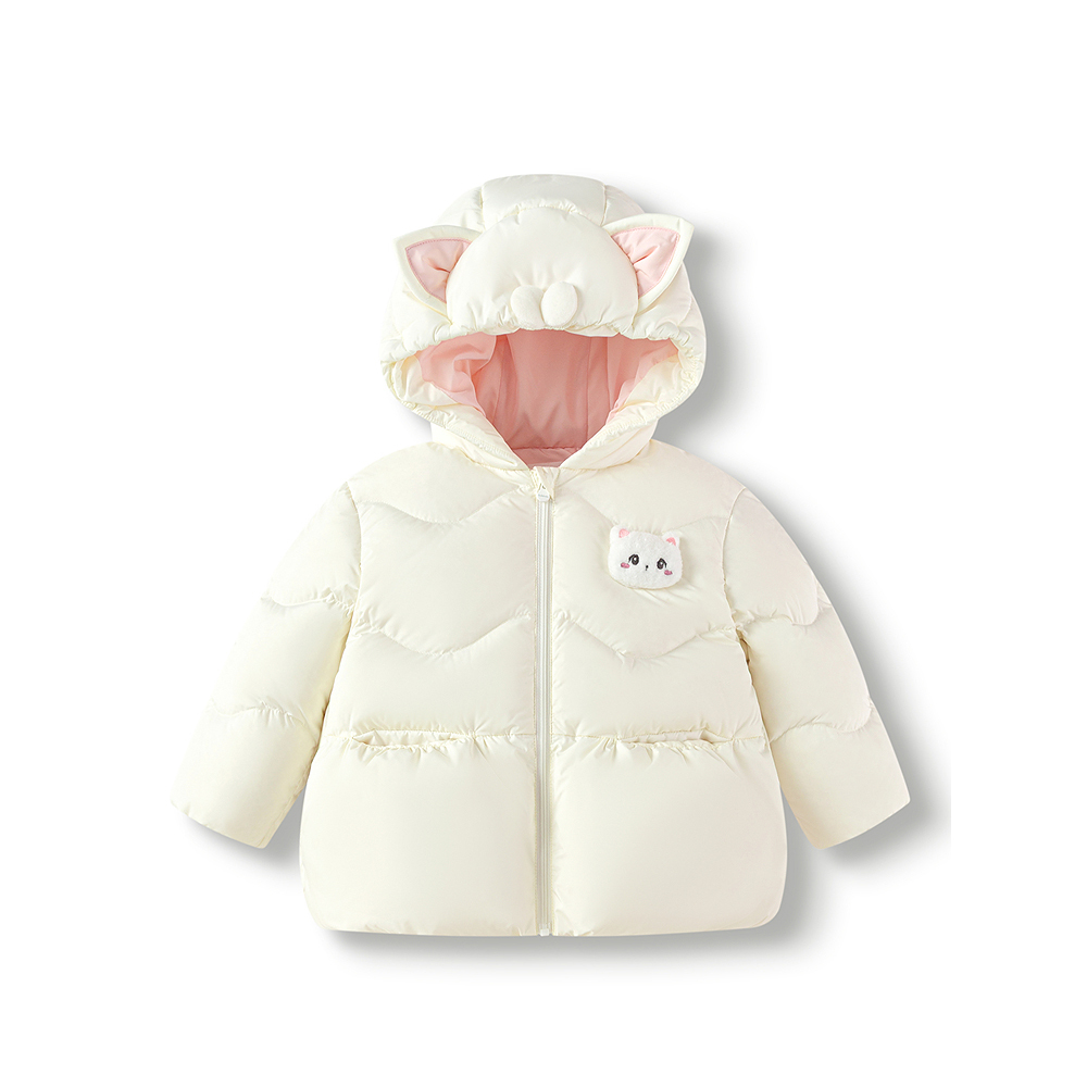 巴拉中大童女童保暖羽绒服2025冬季新款幼童羽绒服201425107011