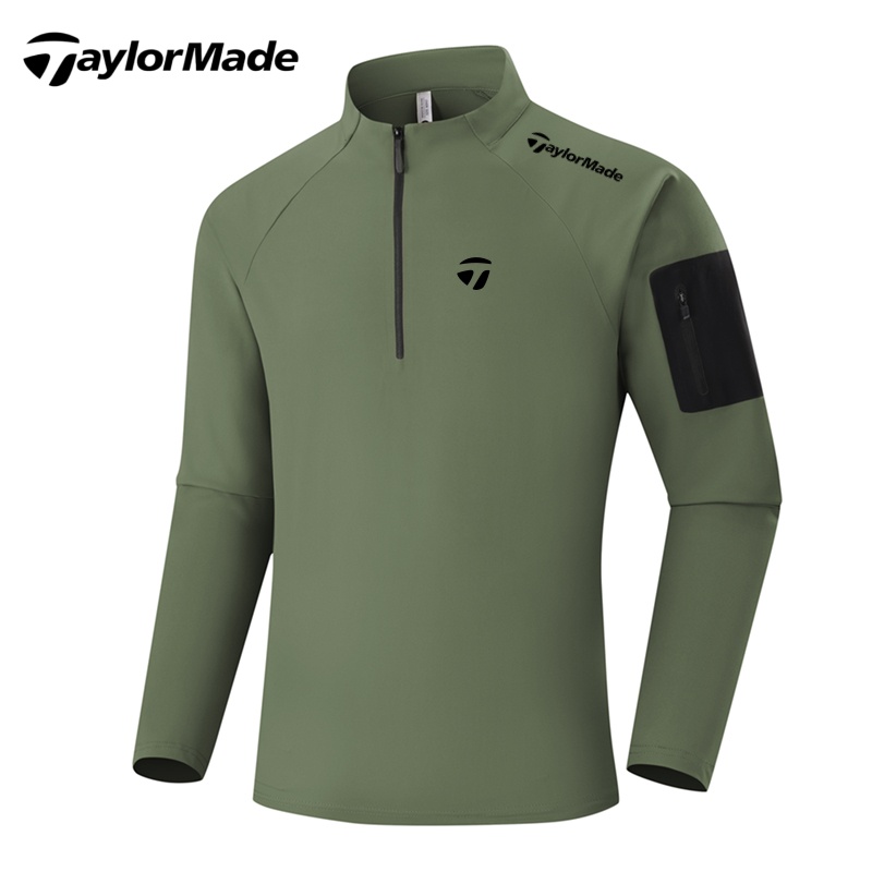 Taylormade泰勒梅高尔夫服装长袖男士秋季速干透气户外运动打底衣