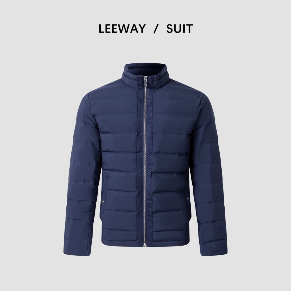 LEEWAY / SUIT 90白鸭绒立领商务休闲轻盈保暖羽绒服