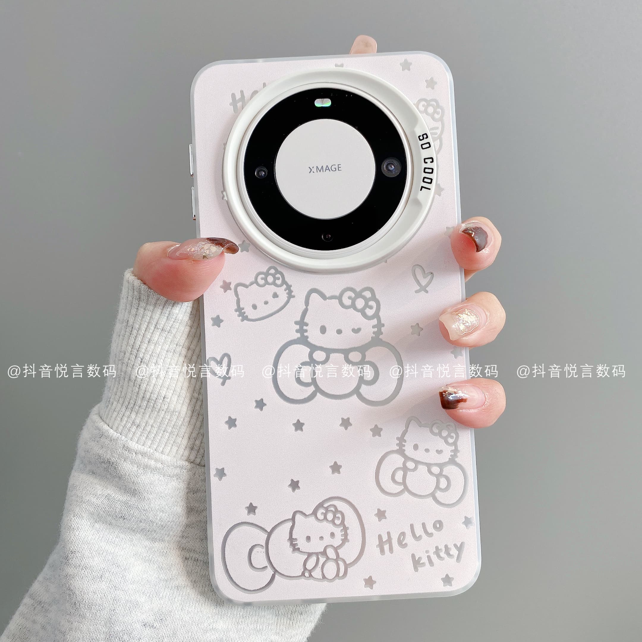 磨砂彩银适用华为mate70pro/60/50/40苹果17promax蝴蝶结KT手机壳