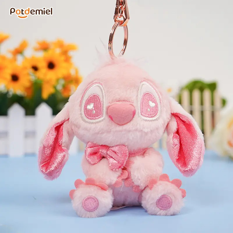 迪士尼正版迪士尼史迪仔米奇爱的告白挂件【樱花粉限定】可爱卡通