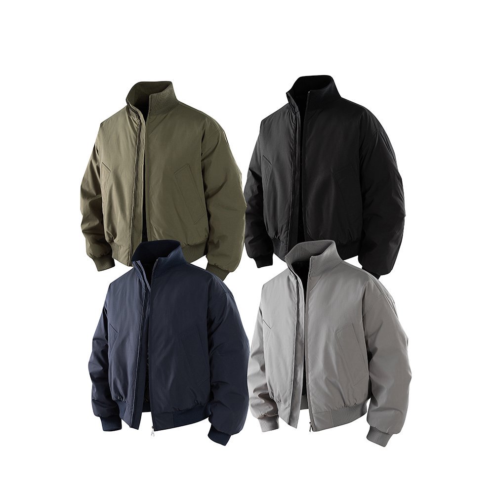 阿叔冬季美式飞行员夹克棉服廓形短板外套痞帅夹棉棒球服AG-07