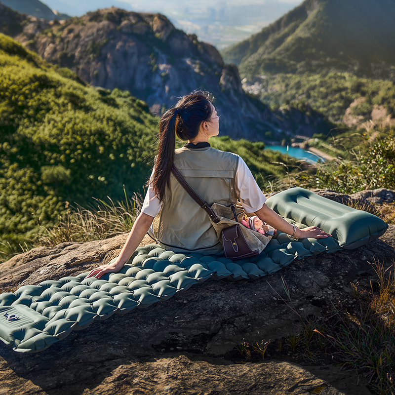 超轻便捷式户外充气睡垫露营徒步必备充气床气垫单人充气防潮垫