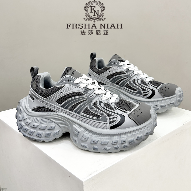 法莎尼亚厚底增高老爹鞋秋季新款复古轮胎鞋舒适百搭休闲潮牌男鞋