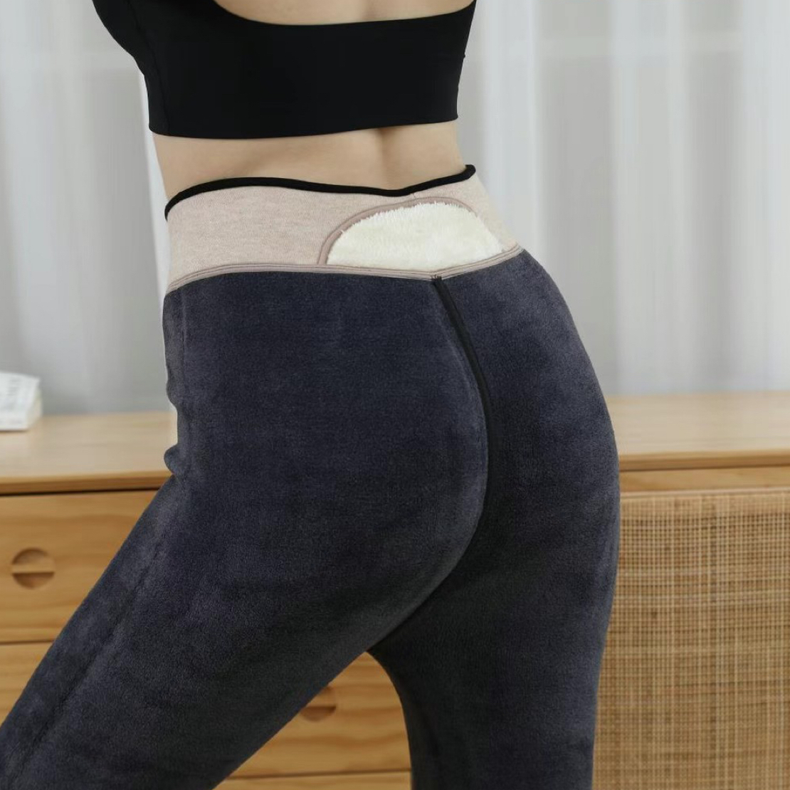 大码600克加厚羊绒美人一体裤高腰收腰大码弹力过冬款羊毛打底裤