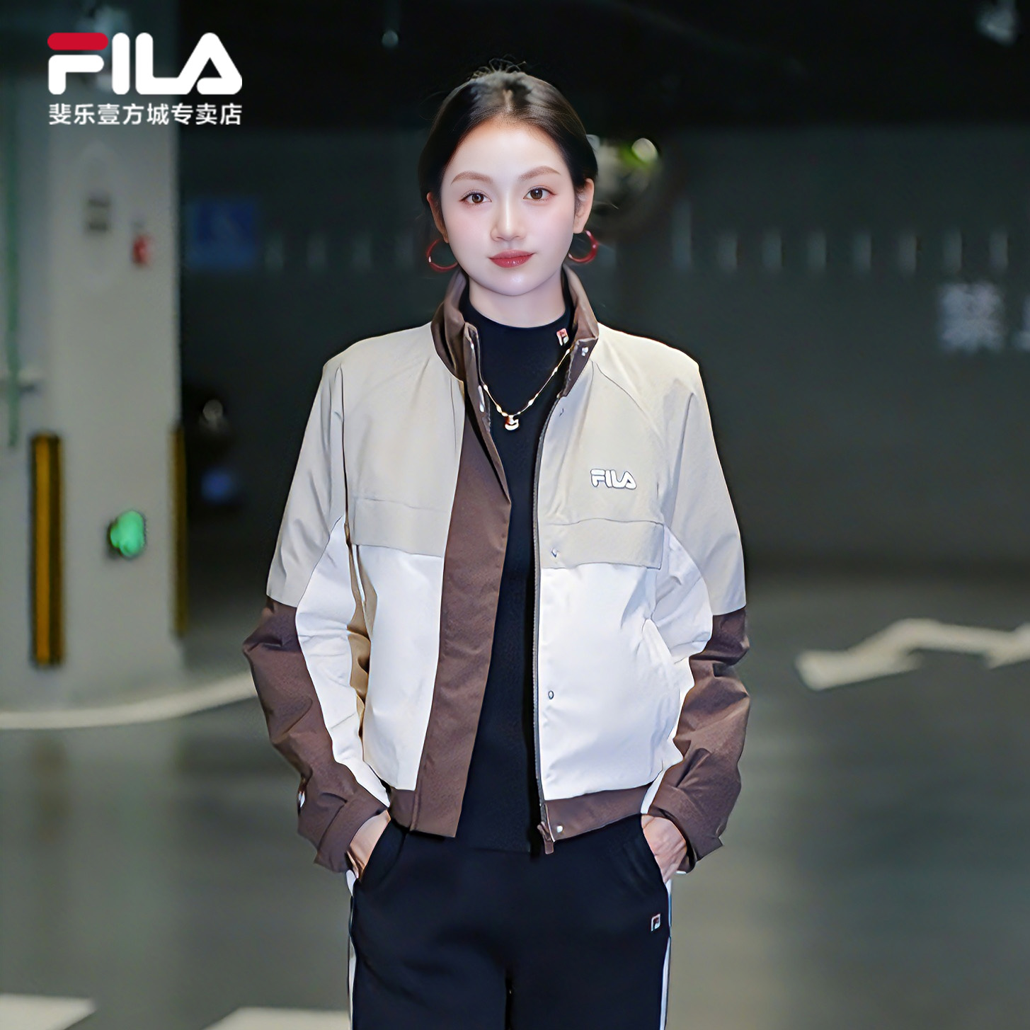 Fila/斐乐【新雪丽棉】女士冬新款户外运动棉服外套F11W619904F