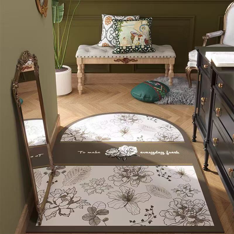 【新疆包邮】硅藻泥入户地垫美式轻奢脚垫家用卧室卫生间防滑吸水