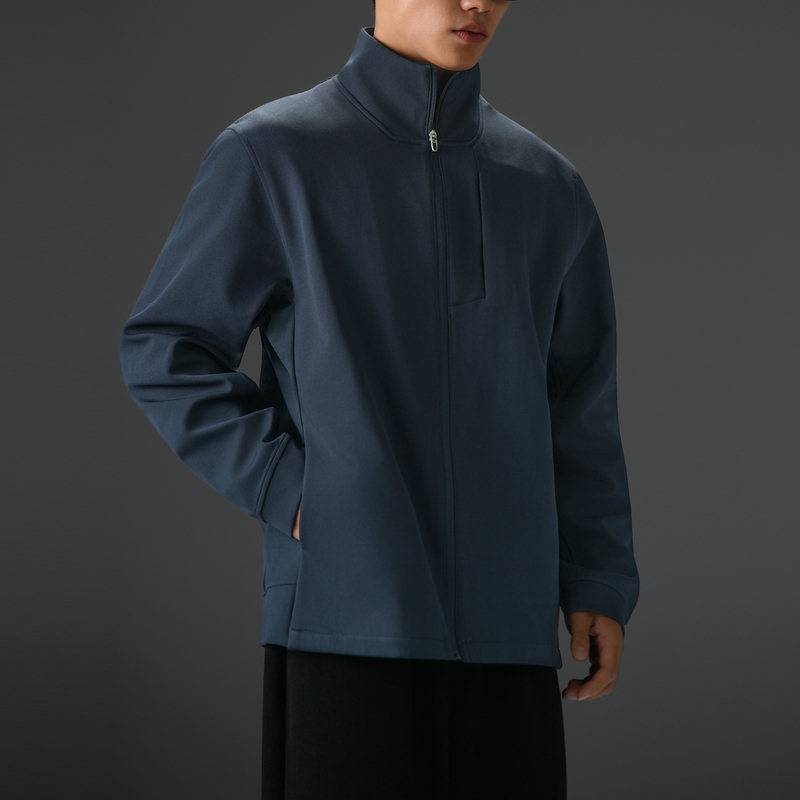 BD.POWER UP+秋季立领行政夹克男简约纯色休闲健身运动男士外套