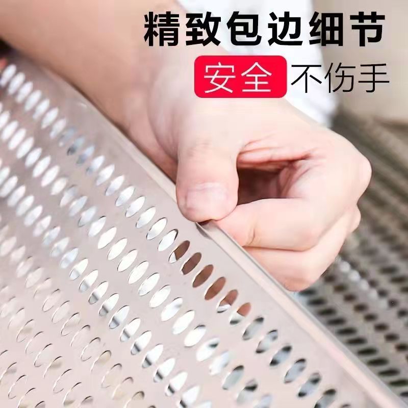 【特厚双压边】304不锈钢阳台防护网防盗窗垫板窗台护栏防漏网垫格