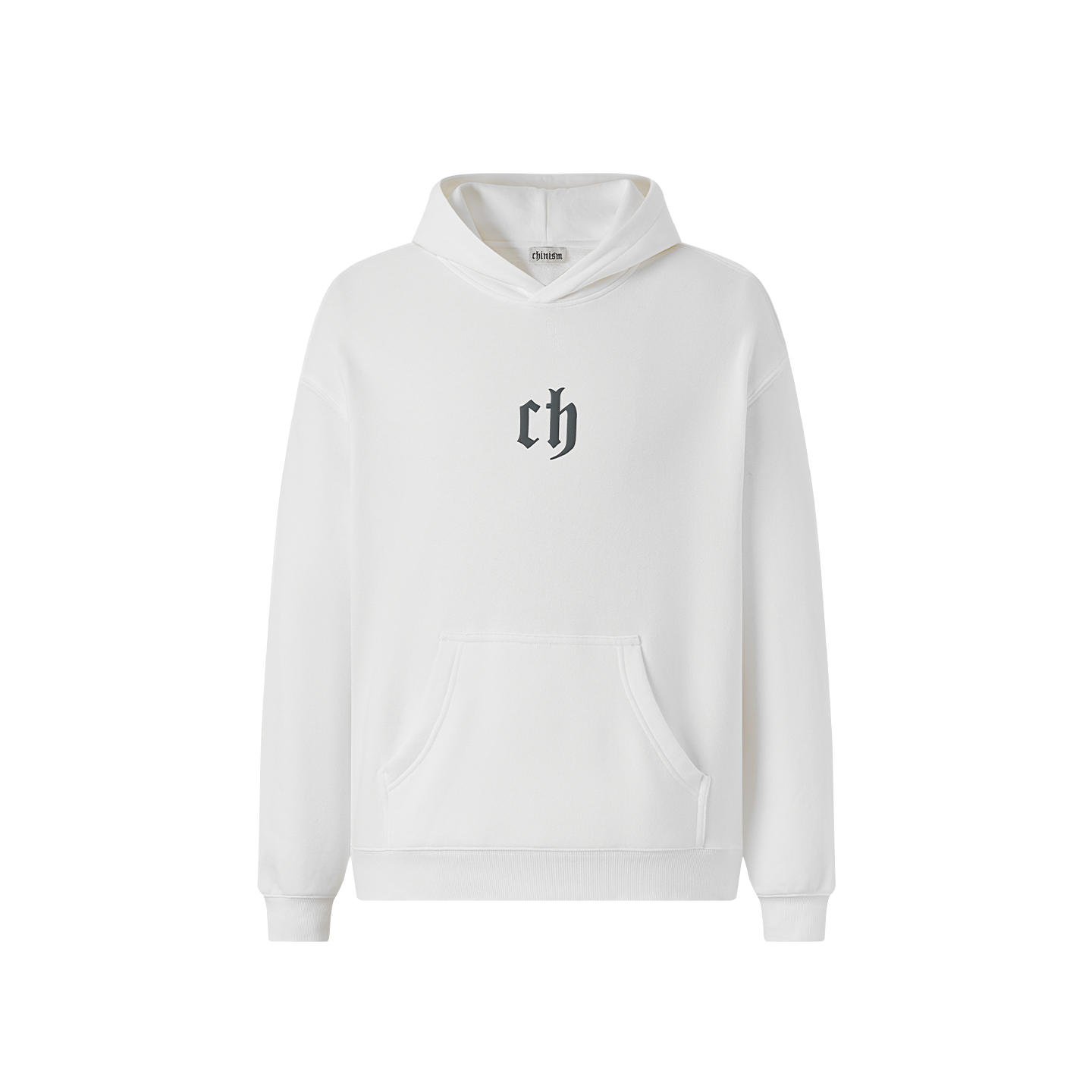 CHINISM赤尘 发泡印花连帽卫衣男秋季美式宽松休闲潮牌情侣帽衫