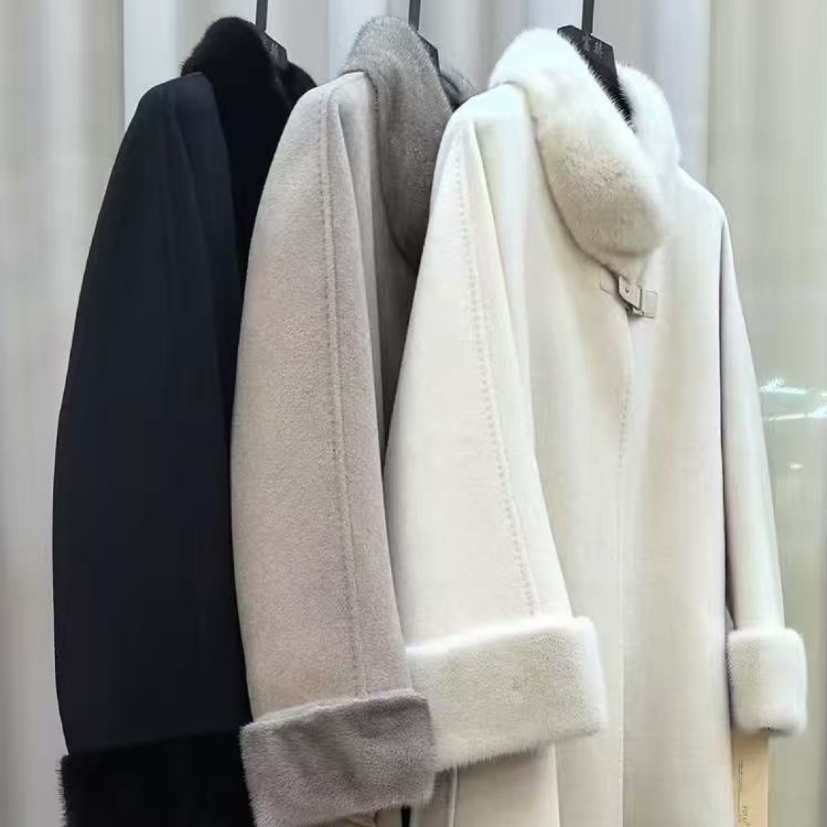 小个子韩版毛呢外套女宽松90公分中长款时尚网红秋冬长款呢大衣直