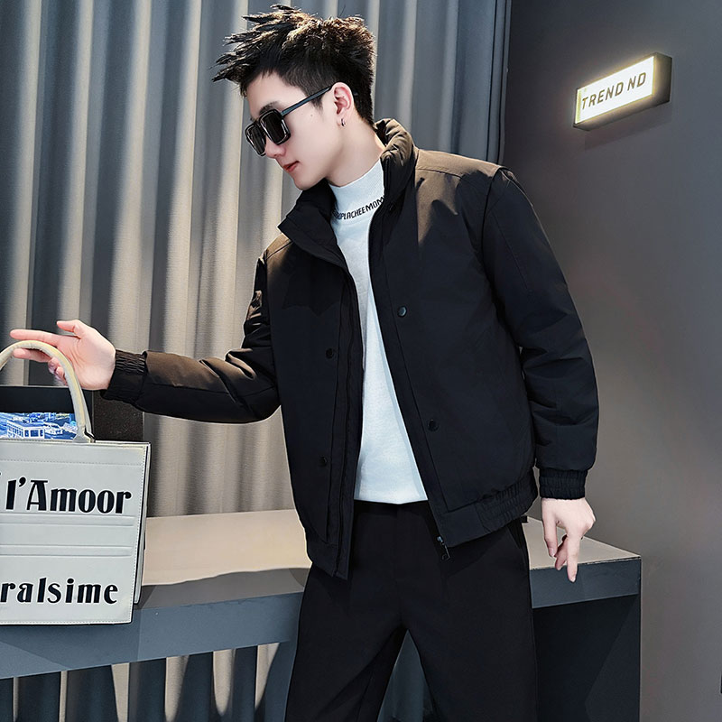 棉服男款冬季新款男士冬天外衣加厚保暖棉袄男装休闲立领棉衣外套