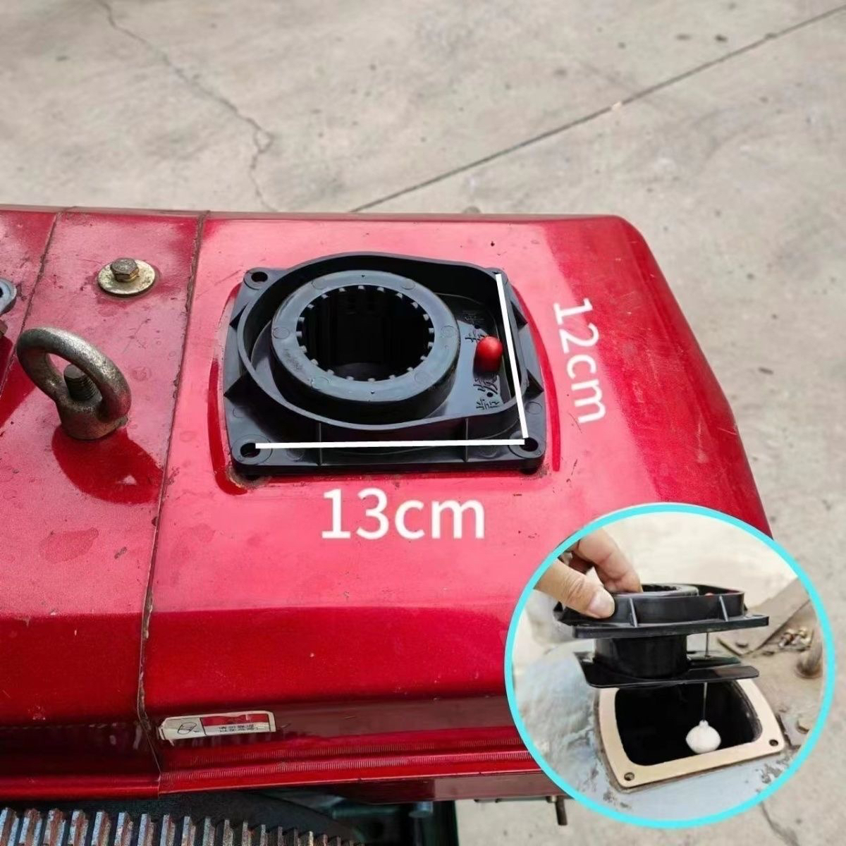 柴油机水箱盖防溅水箱口12-40马力通用型四轮拖拉机加水盖水漏斗