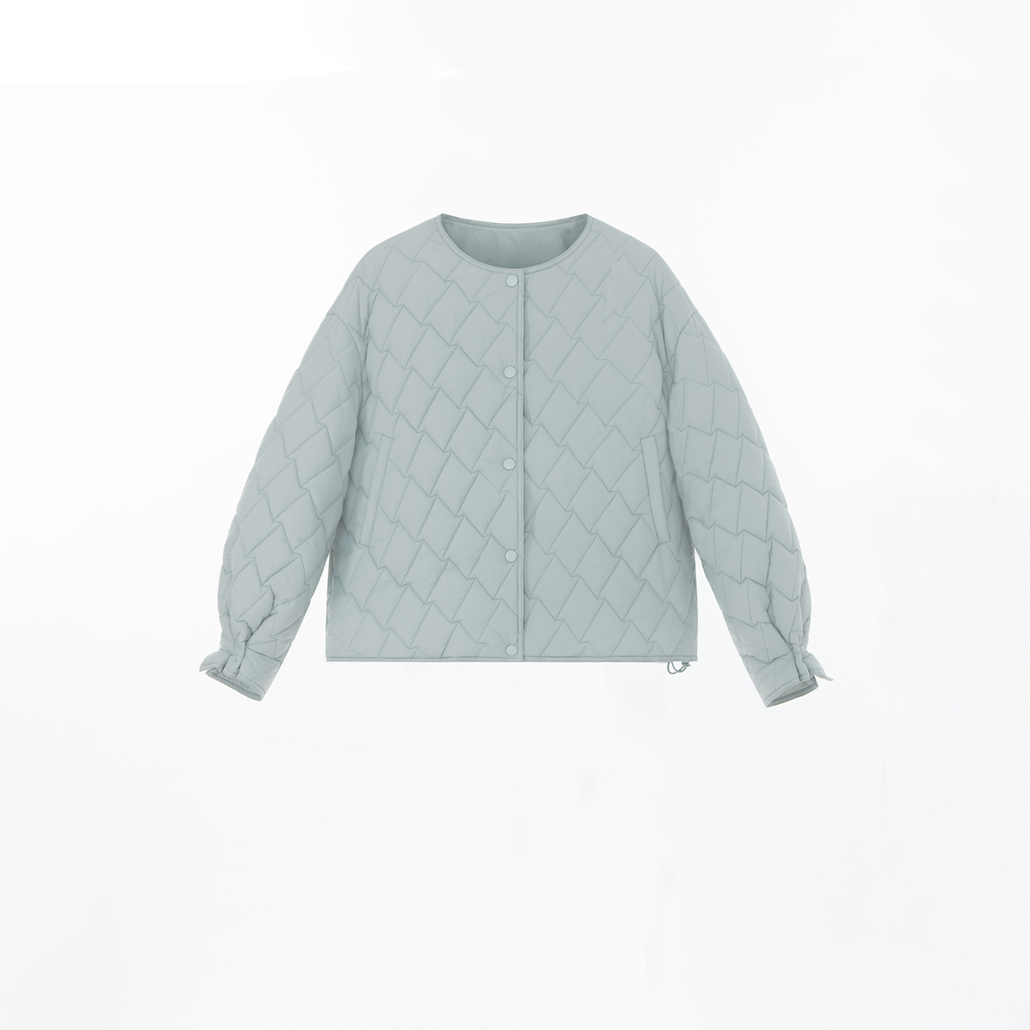 几里与麻 加厚保暖菱格绗棉面包棉服 衣长62胸围129 2112542