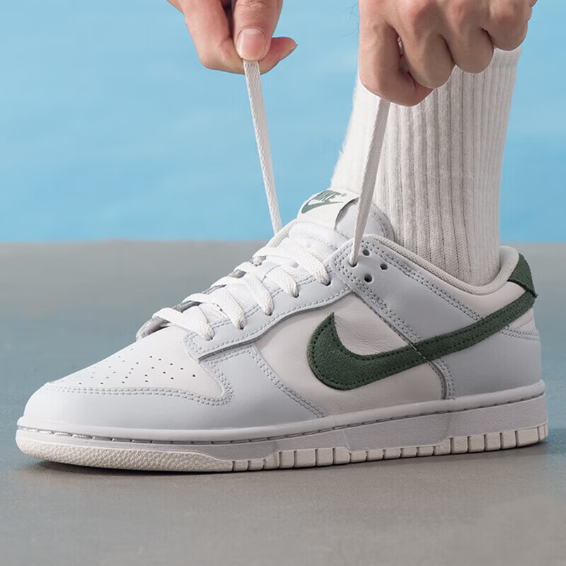耐克（NIKE）男鞋DUNK LOW复古运动鞋低帮休闲鞋板鞋白绿IM3371-030