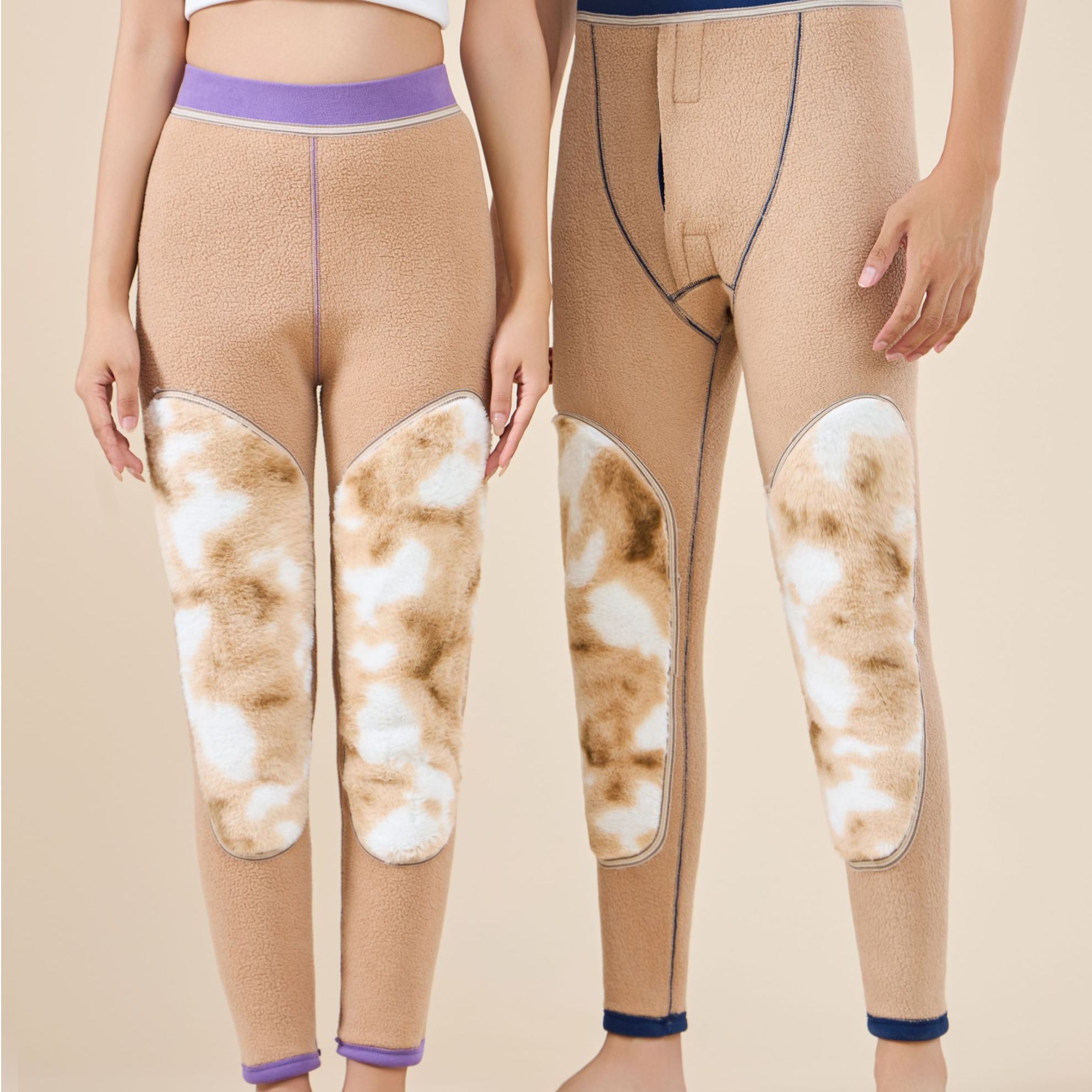 升级款 加绒加厚加长护膝保暖裤 MM