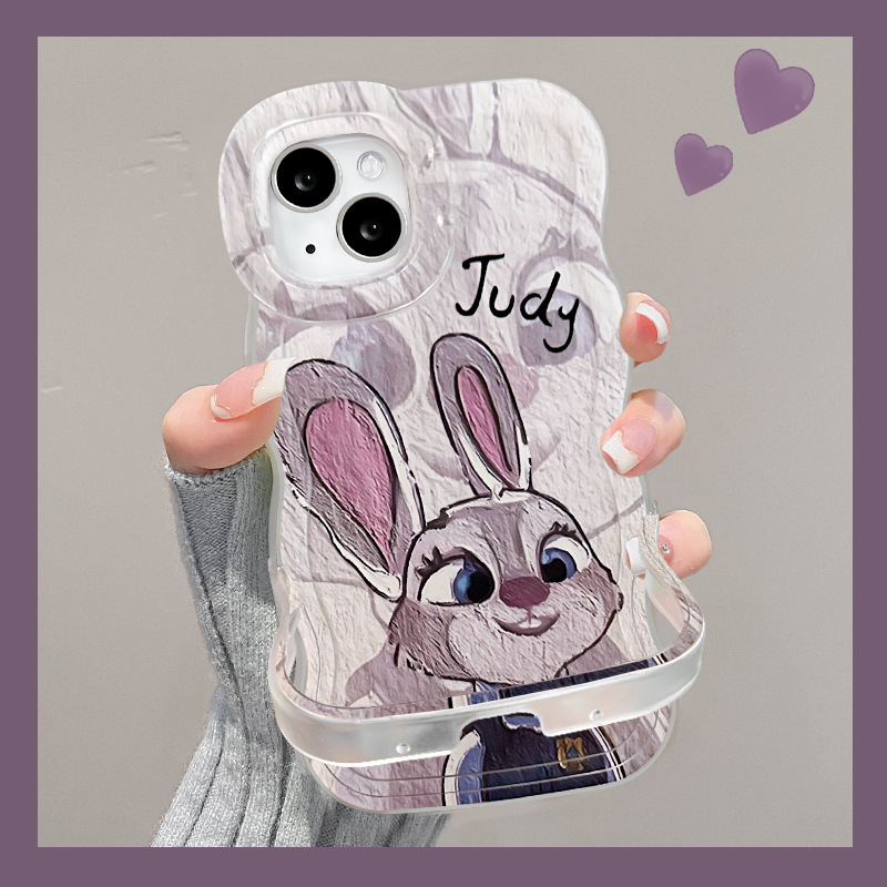 适用17promax手机壳iphone15双支架16情侣14尼克朱迪13可爱女