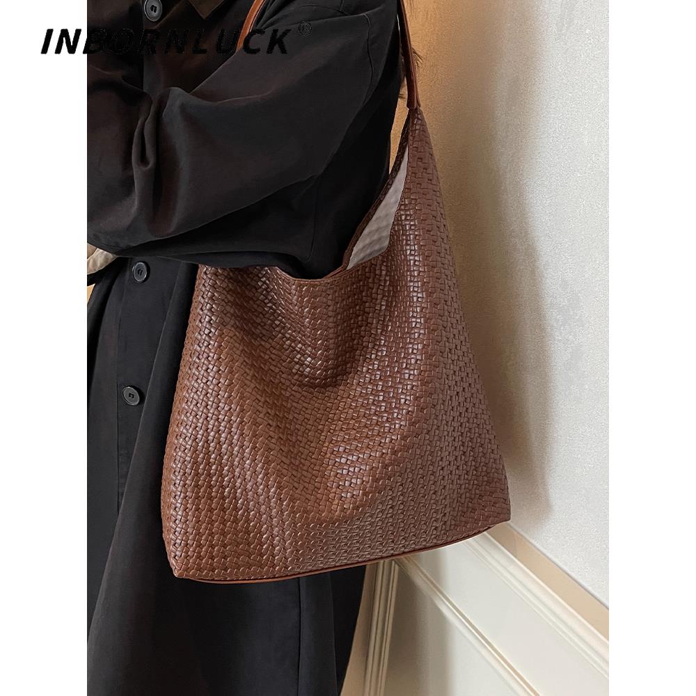 复古时尚托特包女韩版上班通勤腋下包2025新款秋季潮流百搭单肩包