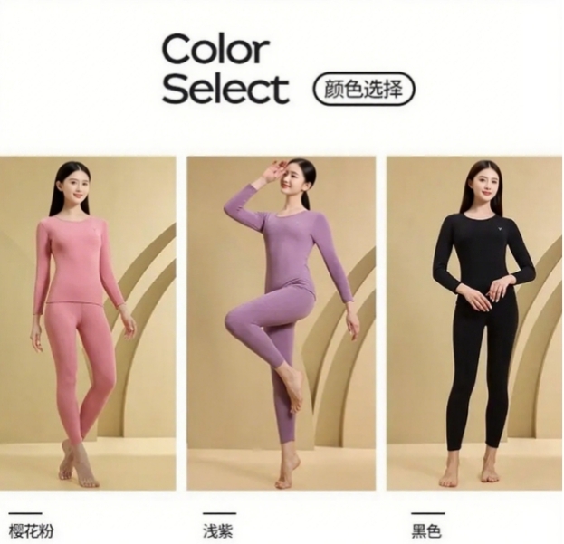 【涵涵专属】雅鹿炫彩羊毛蚕丝德绒贴片保暖套装【男女款】