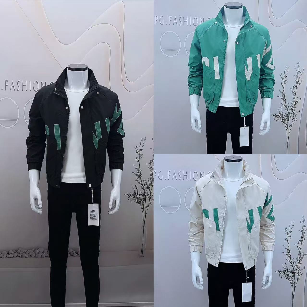 2025新款户外潮男春秋立领痞帅修身男士青年上衣休闲夹克外套