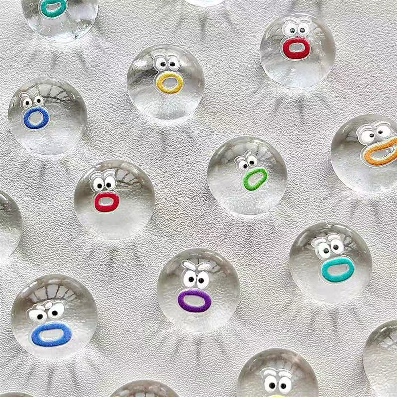 小鼻嘎透明表情包捏捏卡通小团子软胶捏捏乐烂泥手感解压发泄玩具