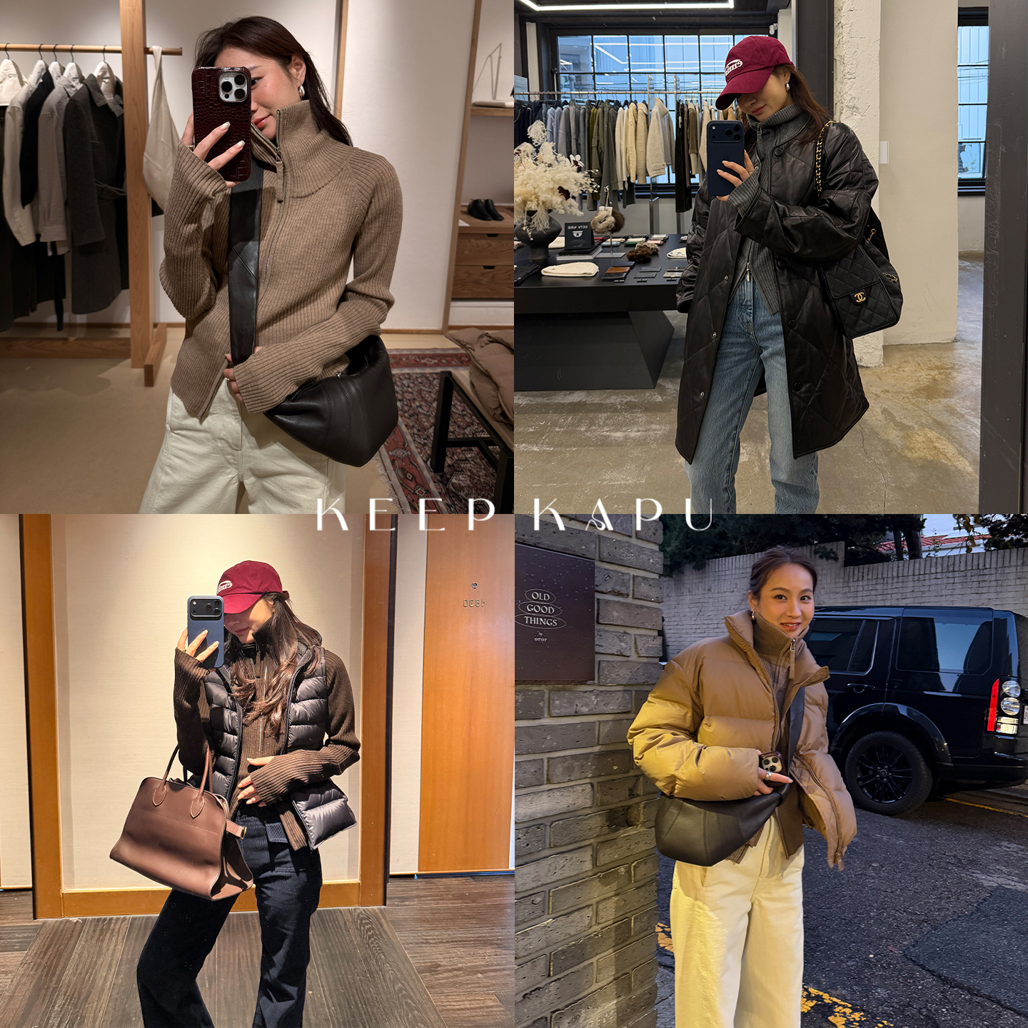 KEEP KAPU靠谱【智性老钱】100绵羊毛立领双拉链高领开衫KP253805