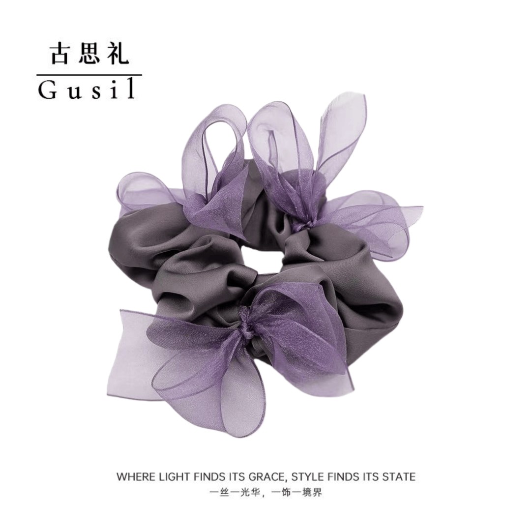 许妍同款发圈缎面蝴蝶结发圈GS8842