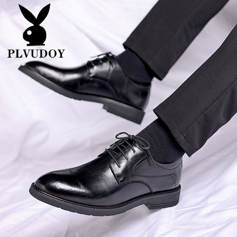 品牌男士皮鞋商务正装男鞋工作鞋西服皮鞋增高韩版透气