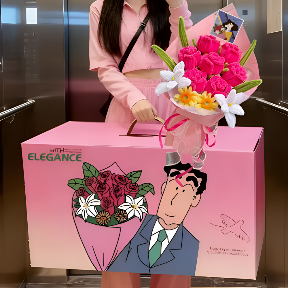 圣诞节生日礼物花束送女友广志的花送美伢同款成品纪念日摆件