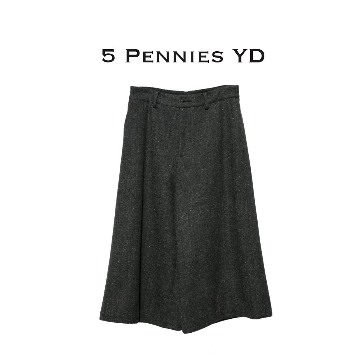 5 PENNIES YD设计师款原创秋冬季时尚百搭8分阔腿裤5S0731972L