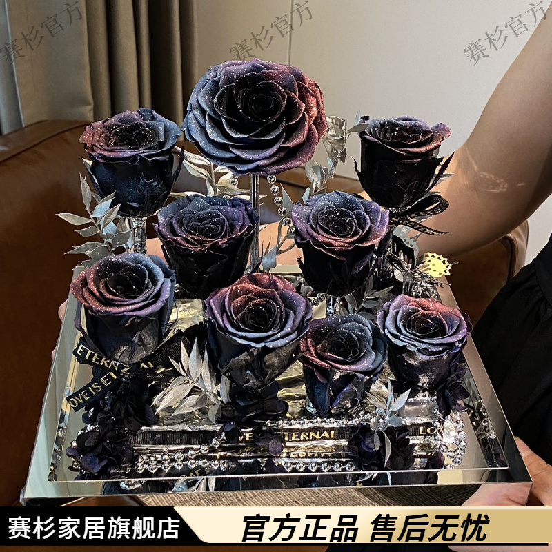 2025新年高档送女朋友闺蜜家人永生花送女友玫瑰花高端情人节礼物