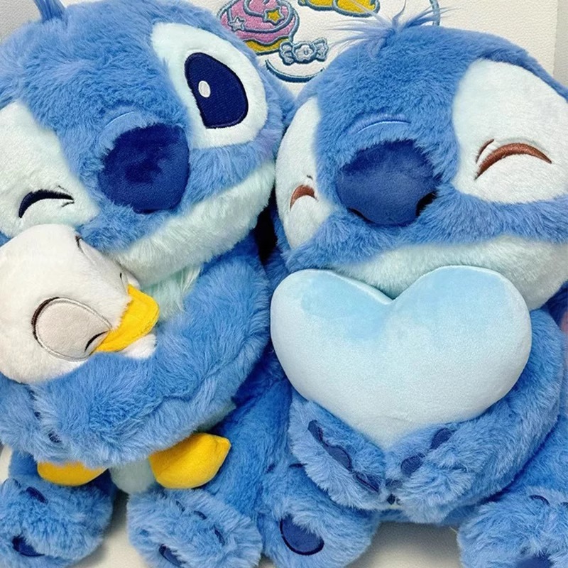 抱鸭鸭史迪仔玩偶大号可爱史迪奇唐老鸭娃娃毛绒玩具生日礼物女生