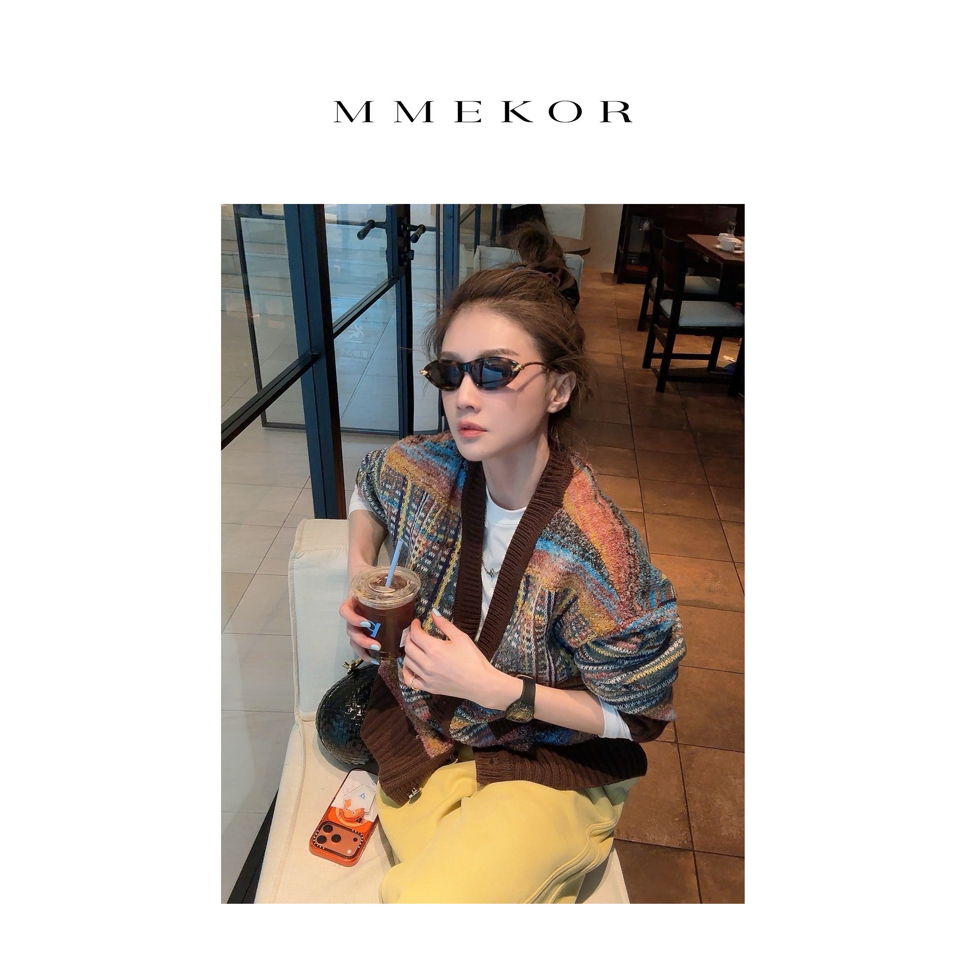 MMEKOR“大漂亮”毛衣 2025新款秋款活力常青藤时髦上衣  30691