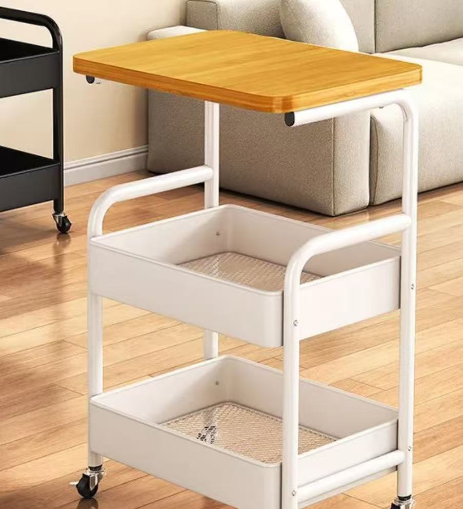 可移动沙发茶几客厅卧室边几现代小桌子床头侧边边柜小户型小推车
