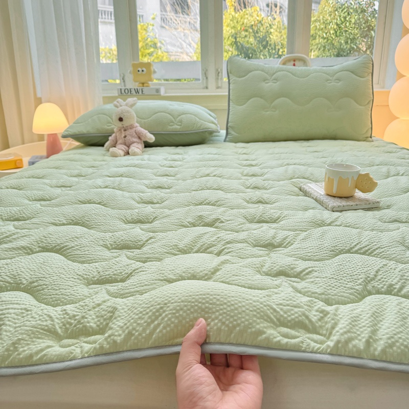 春夏泡泡纱夹棉床垫学生宿舍2025泡泡加厚夹棉床单单件套睡垫床垫