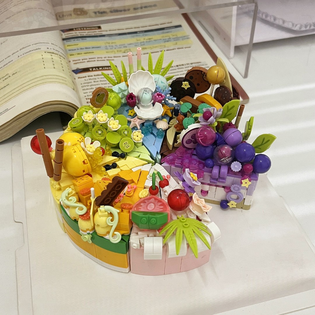 创意生日积木蛋糕手工diy儿童益智拼装女孩玩具可爱摆件送女生