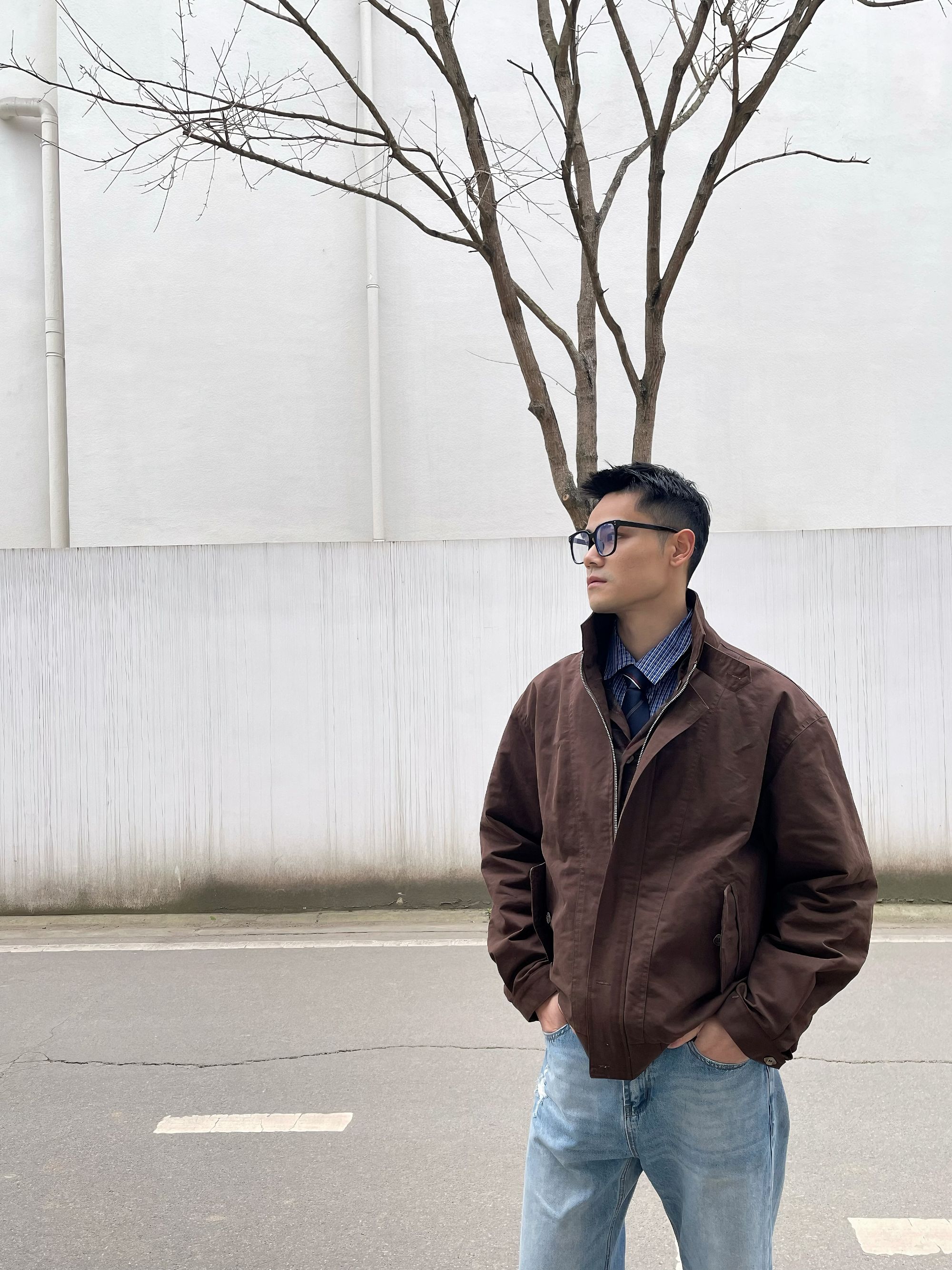 【3202】“SafariJacket”游猎夹克真两件叠穿秋季外套男休闲百搭潮流