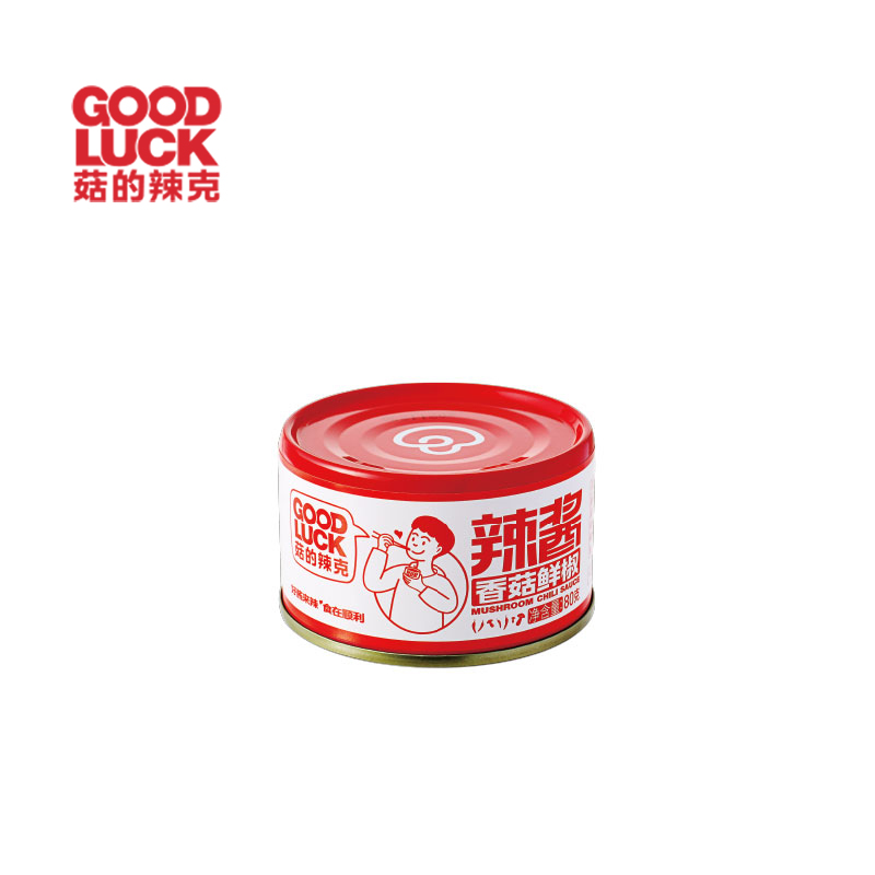 菇的辣克 香菇鲜椒辣酱冬日火锅蘸料蘸香辣下饭80g*10罐香菇酱