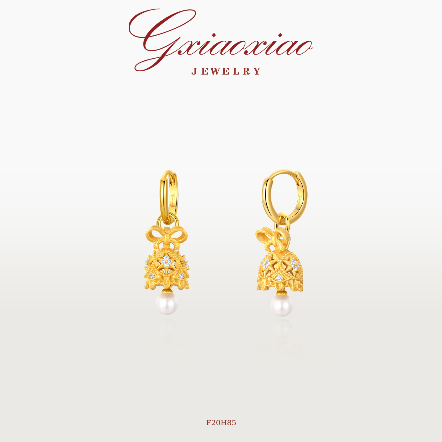 G XIAOXIAO【许愿铃铛】法式轻奢气质精致铃铛耳环 F20H85