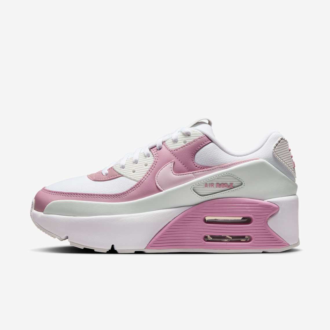 NIKE耐克 AIR MAX 90 LV8 女子复古厚底气垫休闲跑步鞋FD4328-110