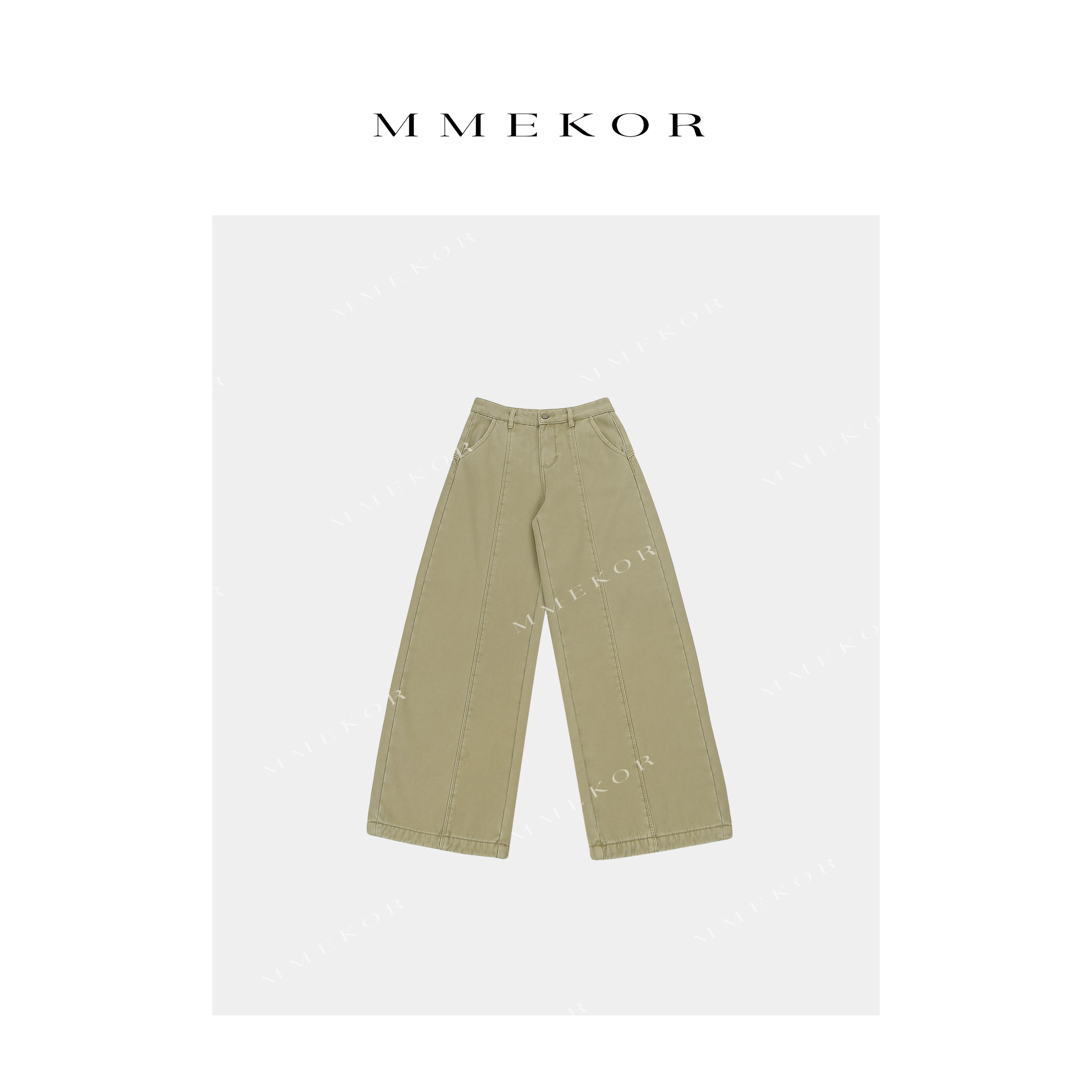 MMEKOR“厚乳裤”2025新款秋款摩登街头宝藏加绒牛仔裤 50088