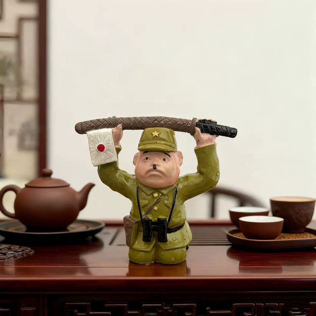 创意摆件 好看好玩有趣茶桌摆件 茶桌茶盘装饰品茶具配件