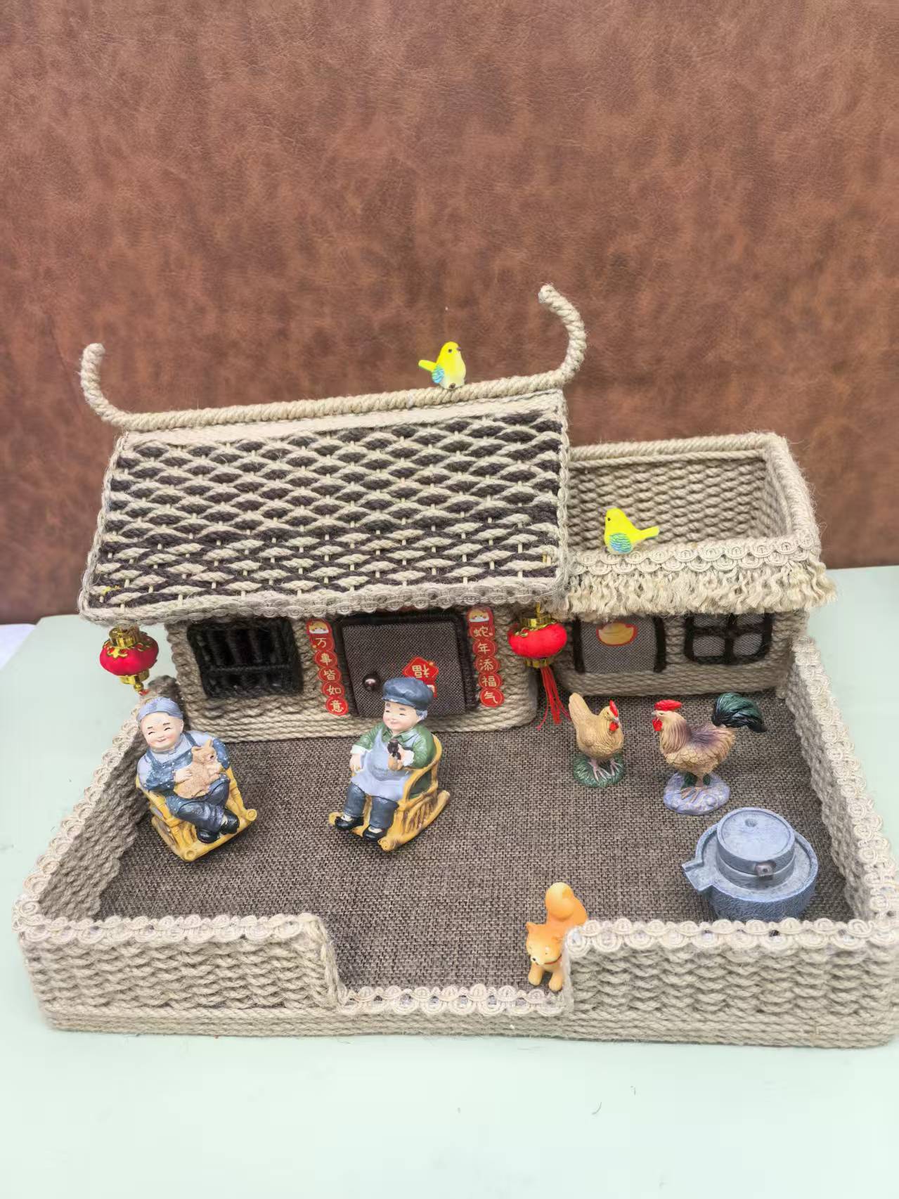 怀旧创意庭院客厅书房造景设计装饰品摆件手工DIY材料包